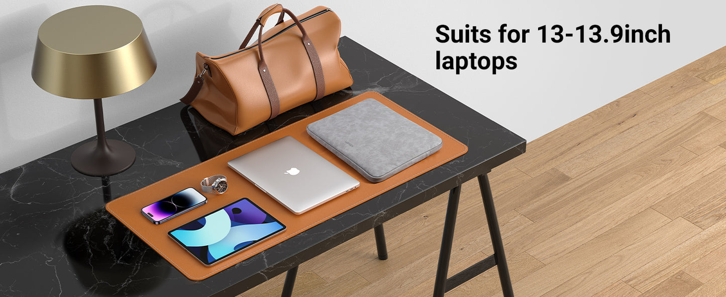 UGREEN Laptop Sleeve 13-13.9''【Shockproof & Waterproof】Leather Laptop Case Portable Laptop Sleeve 13 Inch Laptop Protective Case Cover Compatible with MacBook Pro Lenovo IdeaPad ThinkPad Dell Latitude